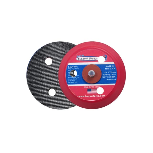 3" Round Backup Pad, Surfprep