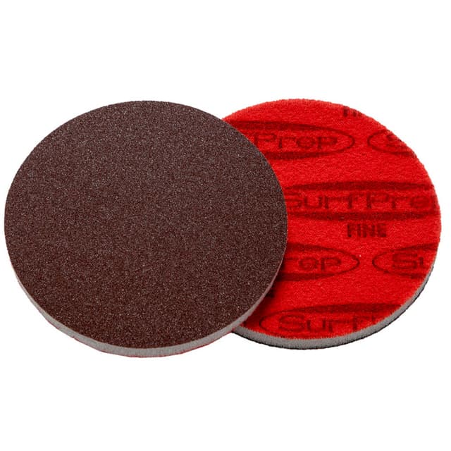 SurfPrep 3" No Hole Hook and Loop Aluminum Oxide Foam Sanding Discs