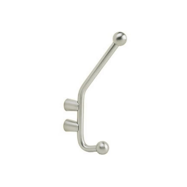 Coat and Hat Hook, 7 in (178 mm) Length - Satin Stainless Steel, DSH by Sugatsune | Satin Stainless Steel