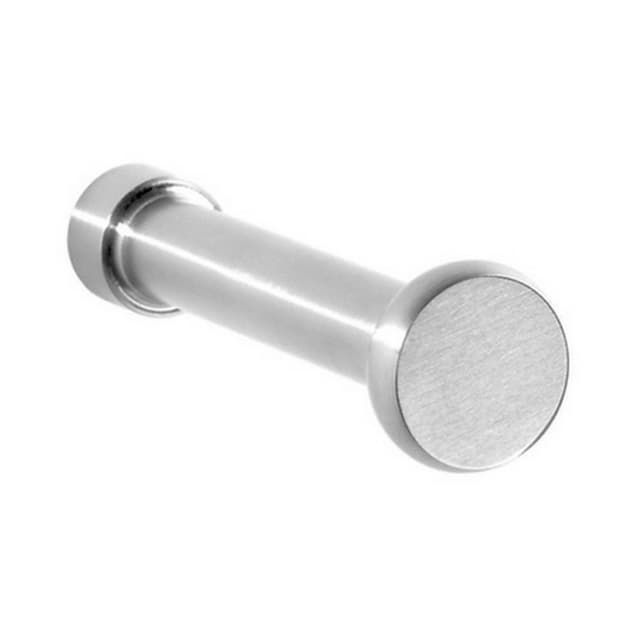 Coat and Hat Hook, 3-3/4 in (96 mm) Length - Satin Stainless Steel, DSH by Sugatsune | Satin Stainless Steel