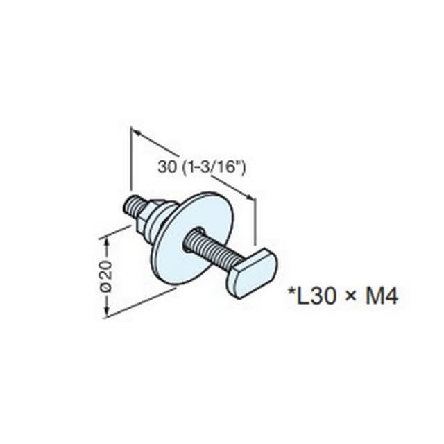 Sugatsune Fluqs Fixing Screws for Wood, Sugatsune