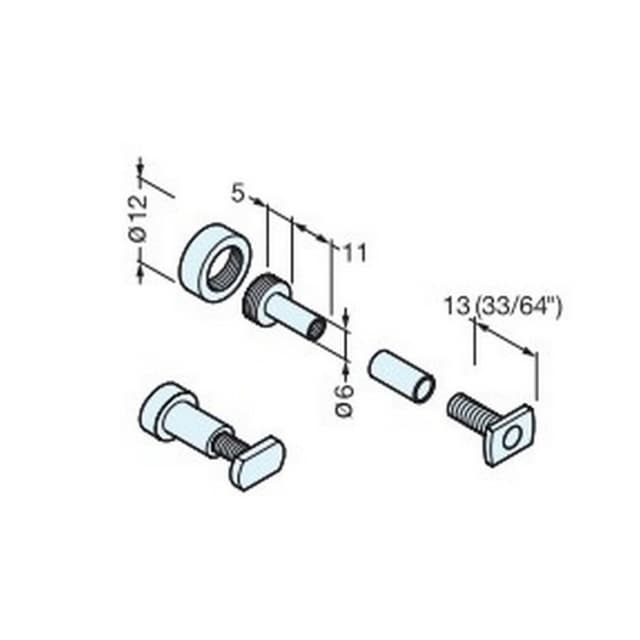 Sugatsune Fluqs Fixing Screws, Sugatsune