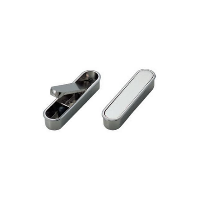 Sugatsune FH-100 Series 3-15/16" (100 mm) Long Polished Nickel Recessed Pull, - FH-100AM-00