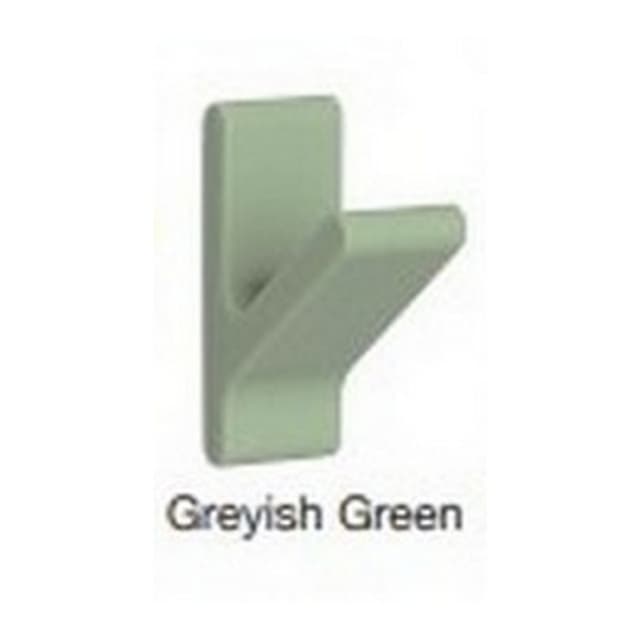 Decorative Hooks Mini Nordic Rubber Series, 35 mm (1-3/8") Long Greyish Green