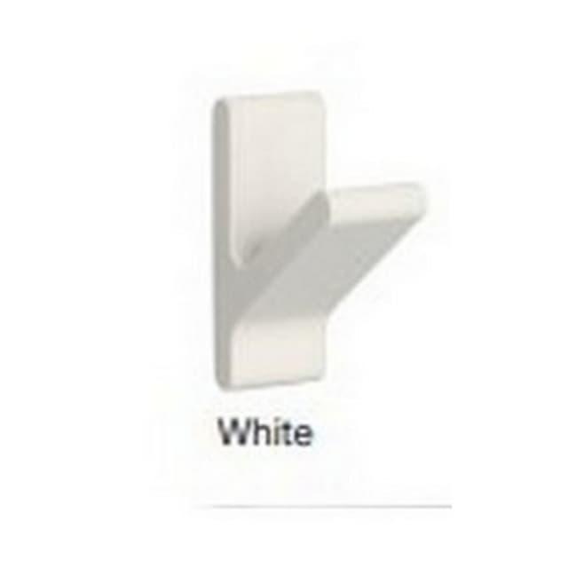 Decorative Hooks Mini Nordic Rubber Series, 35 mm (1-3/8") Long White