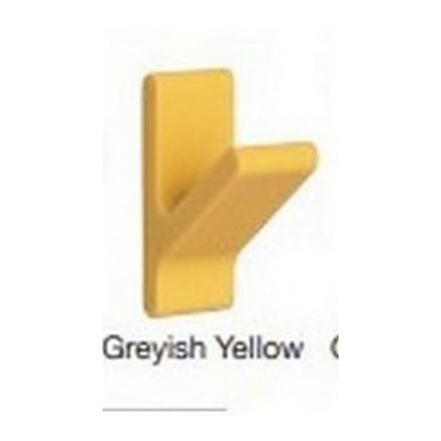 Decorative Hooks Mini Nordic Rubber Series, 35 mm (1-3/8") Long Greyish Yellow