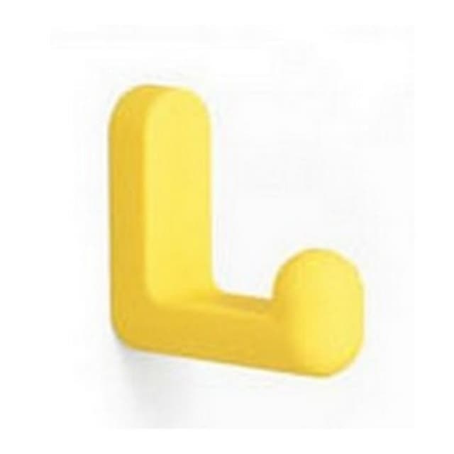 Decorative Hooks Rubber Hooks, Single, Ranger Series, 50.5 mm Yellow