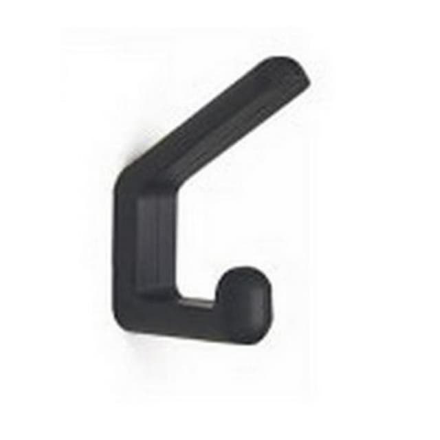 Coat and Hat Hook, 2-1/2 in (64 mm) Length - Black, PXB by Sugatsune | Black