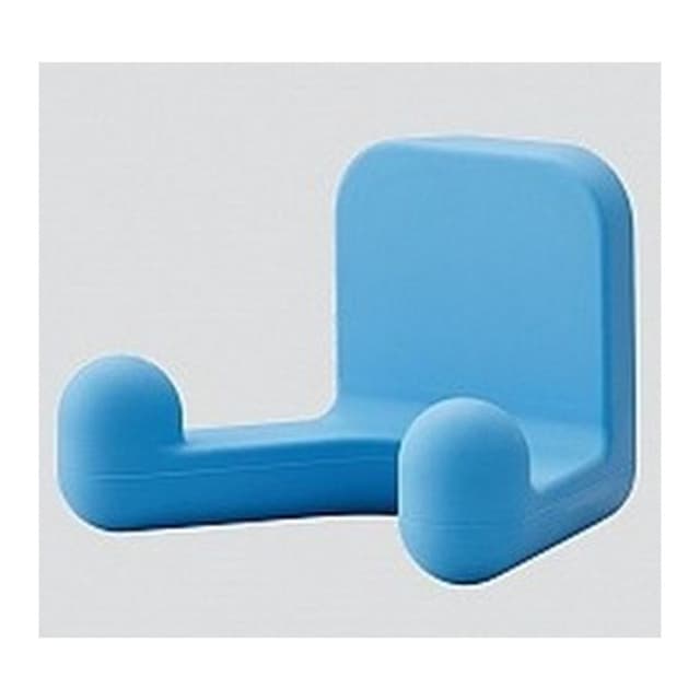 Decorative Hooks Rubber Hooks, Twin, Ranger Series, 69 mm Long Bright Blue
