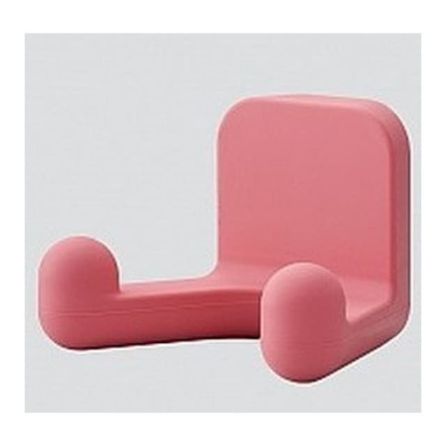 Decorative Hooks Rubber Hooks, Twin, Ranger Series, 69 mm Long Bright Red