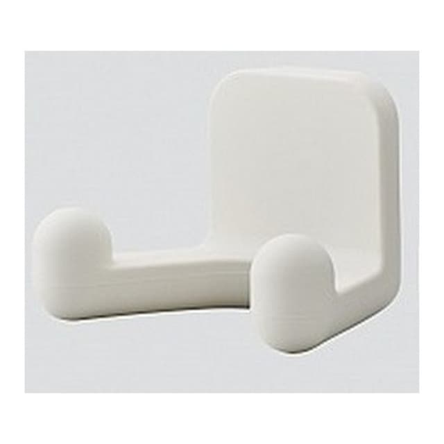 Decorative Hooks Rubber Hooks, Twin, Ranger Series, 69 mm Long White