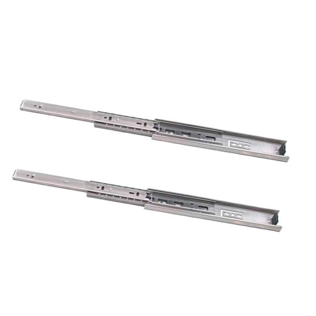 Sugatsune Full Extension Hold-in anti-rebound Ball Bearing Drawer Slide, Unhanded Side Mount Stainless Steel