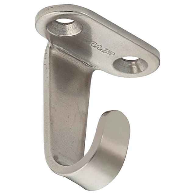 22mm Single Hook, Satin Stainless Steel