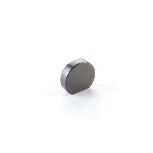 Schaub Cafe Modern Oval Knob, 1" Width, Gun Metal - 10040-GM