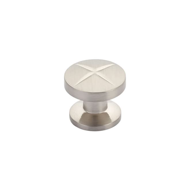 Schaub Northport Round Knob, 1-3/8" dia, Brushed Nickel - 210-BN