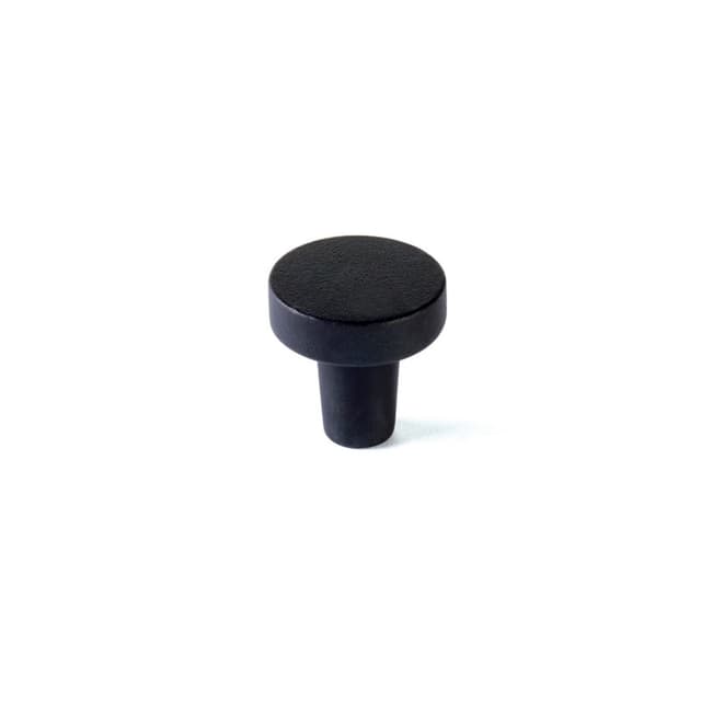 Schaub Turno Round Knob, 1.25" dia, Black Bronze - 211018-BB