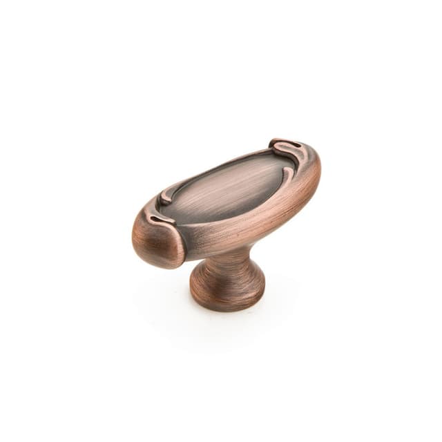 Schaub French Farm Oval Knob, 1-7/8", Empire Bronze - 261-EBZ