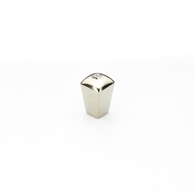 Schaub Skyvale Crystal Knob, 1/2", Satin Nickel - 299-15