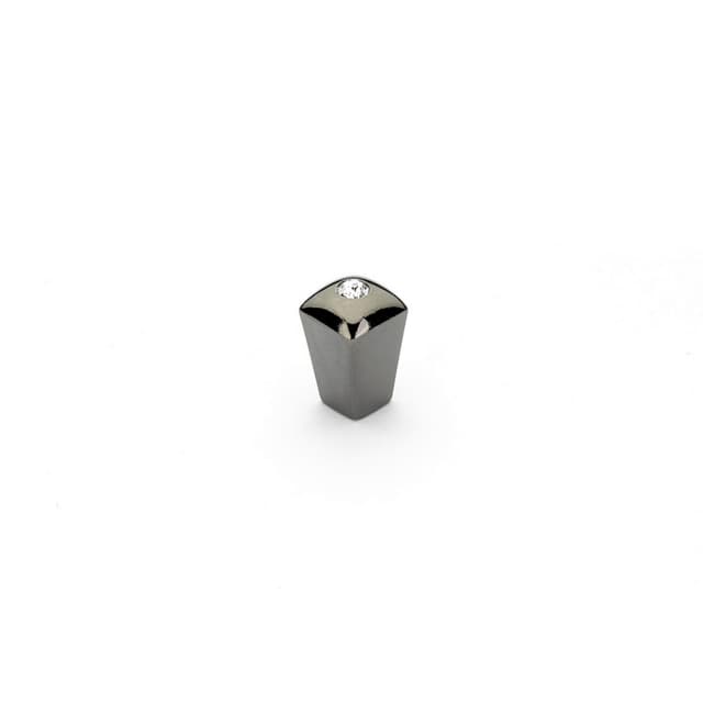 Schaub Skyvale Crystal Knob, 1/2", Black Chrome - 299-BC