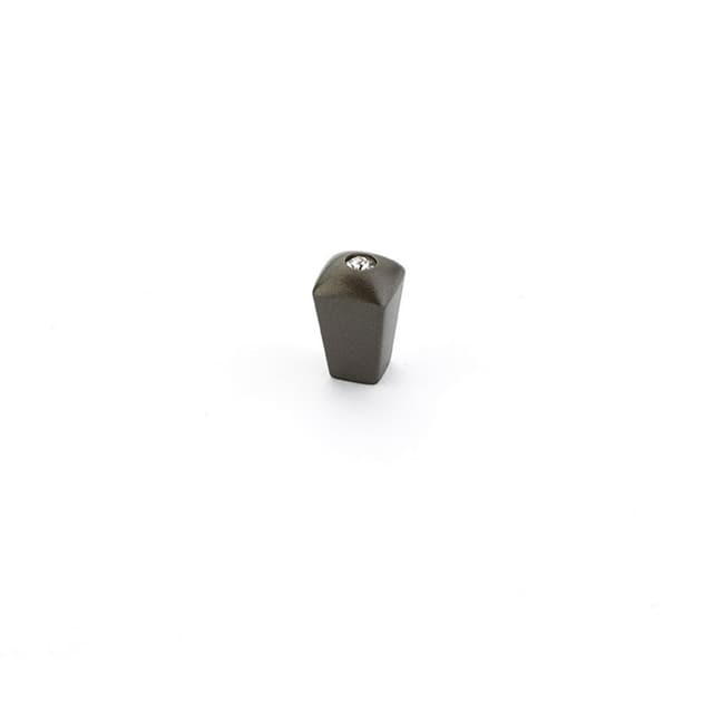 Schaub Skyvale Crystal Knob, 1/2", Milano Bronze - 299-MBZ