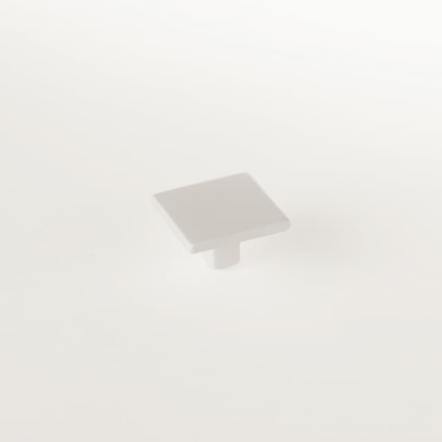 Schaub Armadio Square Knob, 1-3/8" W, Matte White - 360-MW