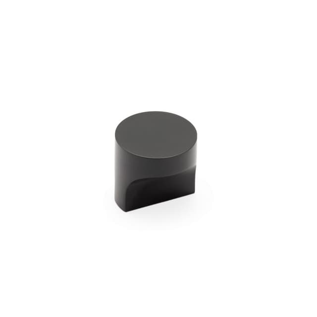 Schaub Haniburton Round T-Knob, 1-1/4", Matte Black - 471-MB