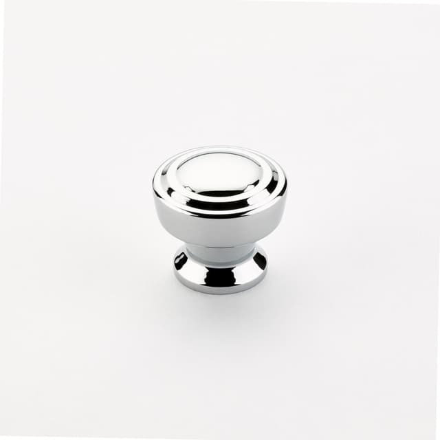 Schaub Menlo Park Stepped Round Knob, 1-1/4", Polished Chrome - 533-26