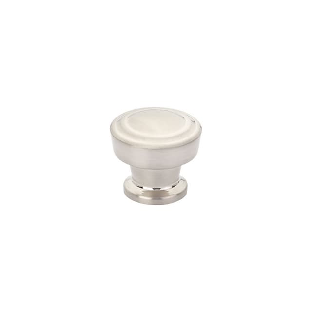 Schaub Menlo Park Stepped Round Knob, 1-1/4", Brushed Nickel - 533-BN