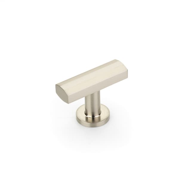 Schaub Heathrow T-Knob, 1-3/4", Brushed Nickel - 552-BN
