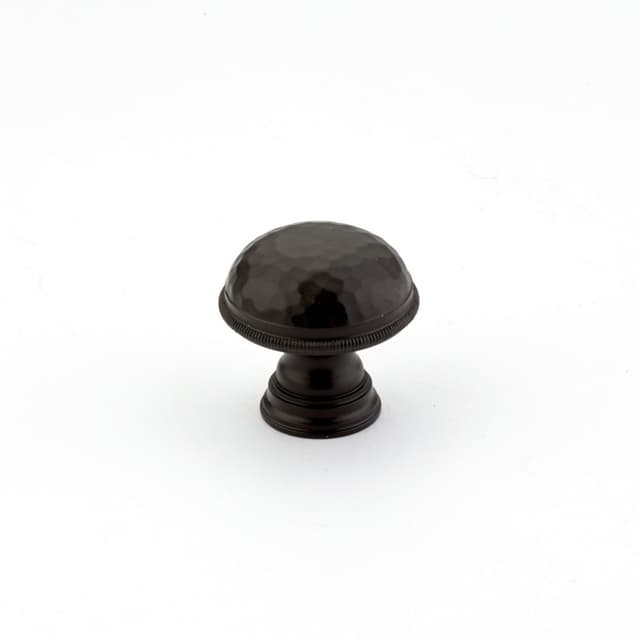 Schaub Atherton Hammered Knurled Edge Knob, 1-1/4", Oil Rubbed Bronze - 571-10B