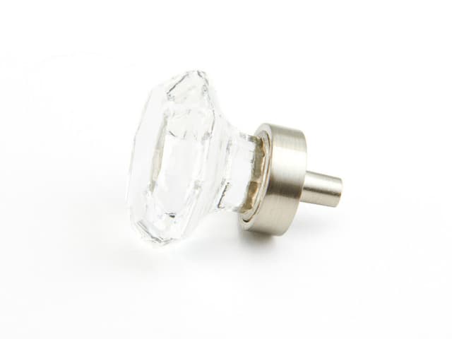 Schaub Stargaze Octagonal Knob, 1-1/4" dia, Satin Nickel - 71-C-15