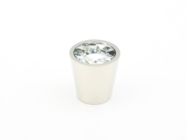 Schaub Stargaze Cylinder Knob, 1-1/6" dia, Polished Nickel - 72-C-PN