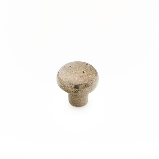 Schaub Mountain Smooth Knob, 1-3/8" dia, Italian Nickel - 772-IN