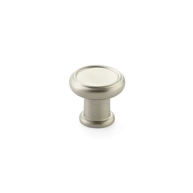 Schaub Steamworks Round Knob, 1-1/4" dia, Satin Nickel - 78-15
