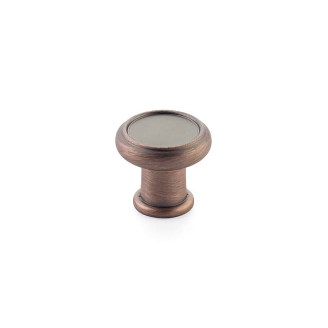 Schaub Steamworks Round Knob, 1-1/4" dia, Empire Bronze - 78-EBZ