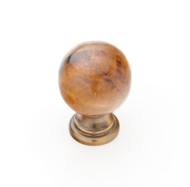 Schaub Tiger Penshell Knob, 1-1/4" dia, Estate Dover - 857-PEN-ED