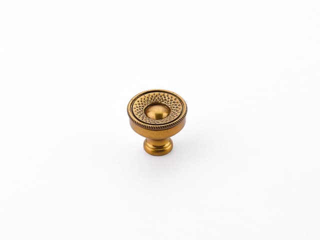 Schaub Sonata Round Knob, 1-1/4" dia, Paris Brass - 927-PAR