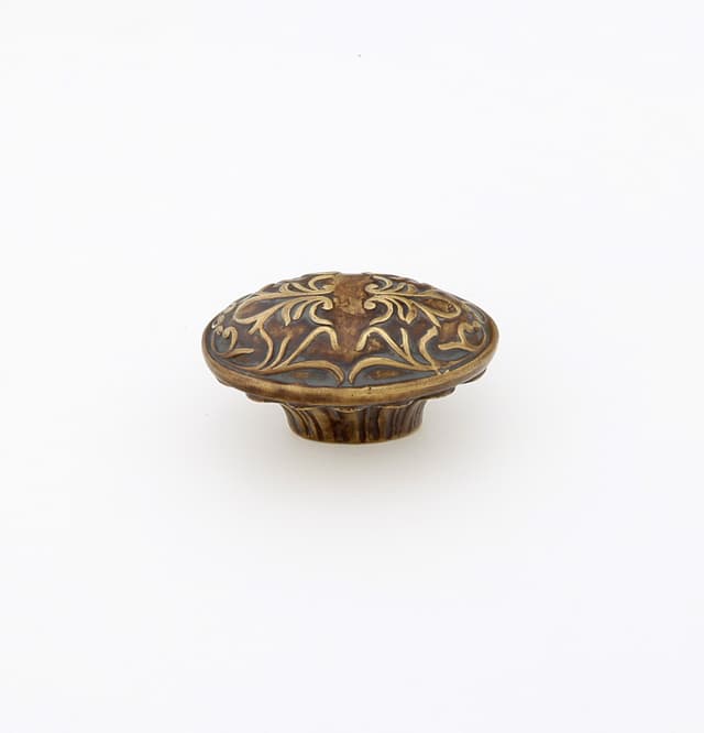 Cantata Oval Knob, 5/8"cc, Monticello Brass - 993-MBR