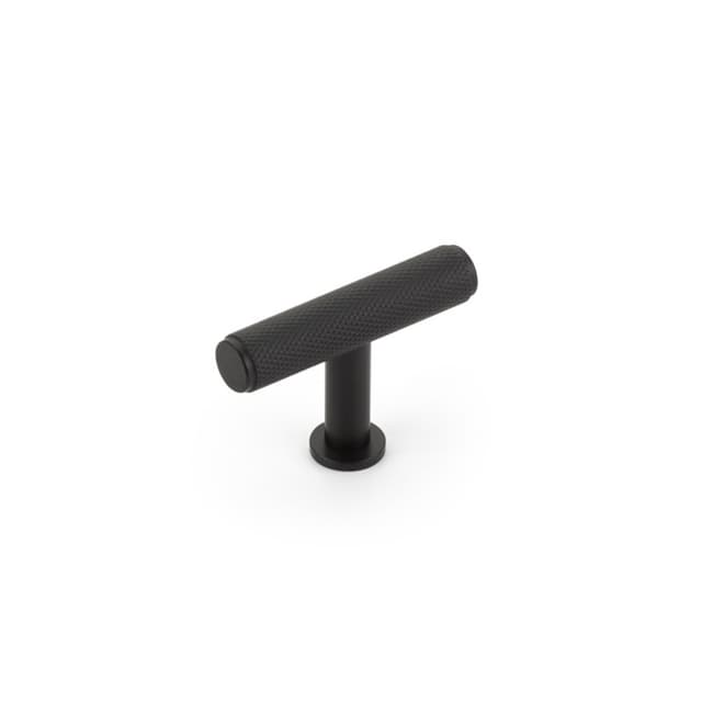 Schaub Pub House Knurled T-Knob, 2", Matte Black - 5001-MB