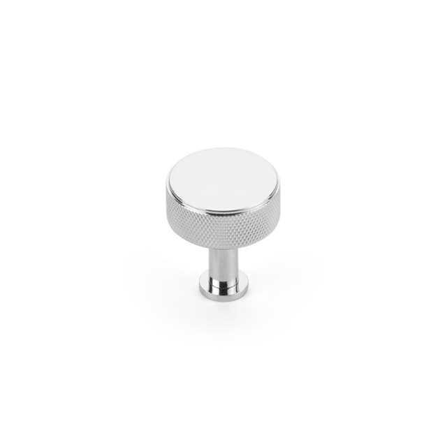 Schaub Pub House Knurled Knob, 1-1/4" dia, Polished Chrome - 5002-26