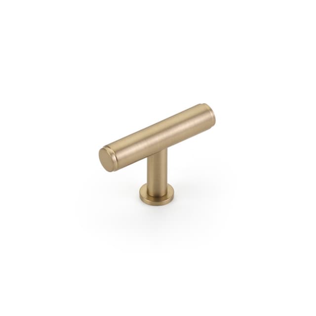 Schaub Pub House T-Knob, 2", Signature Satin Brass - 5101-SSB
