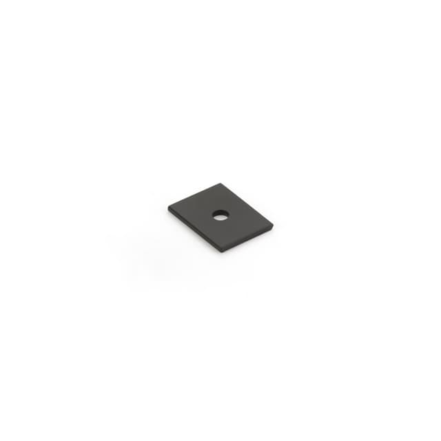 Schaub Pub House Backplate for Knob, 1" x 3/4", Matte Black - 5101B-MB