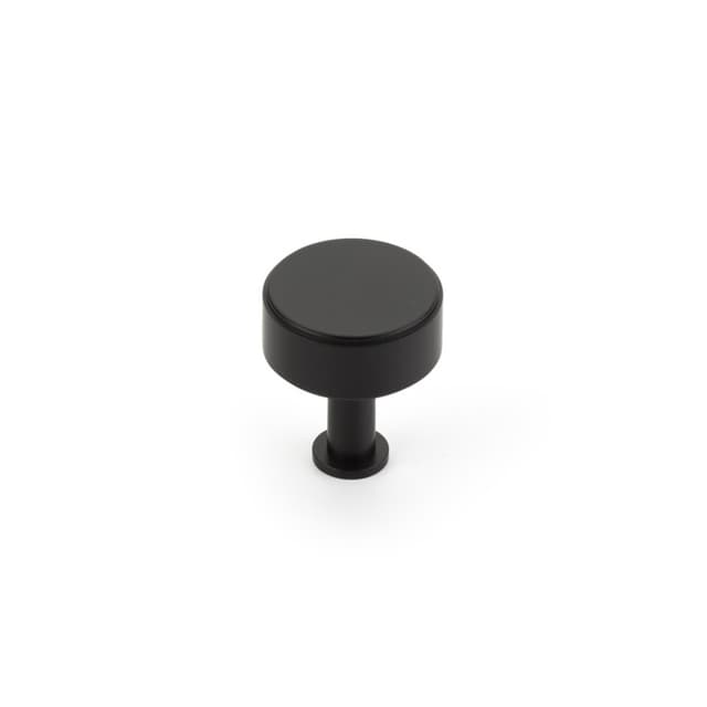 Schaub Pub House Knob, 1-1/4" dia, Matte Black - 5102-MB