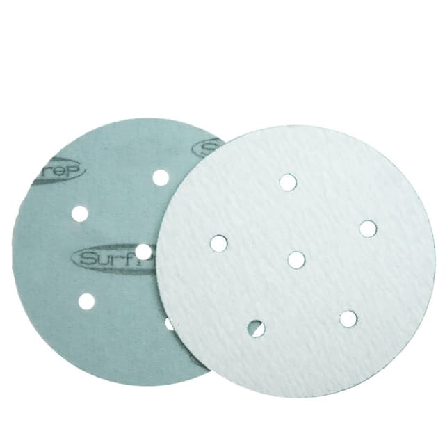 SurfPrep 5" 6-Hole Hook and Loop Film Sanding Discs