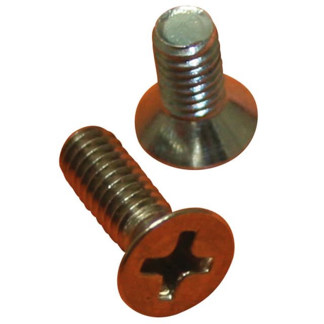 Tenn-Tex #8 Flat Head Machine Screw Phillips Drive - Blunt Point Fine Thread Zinc