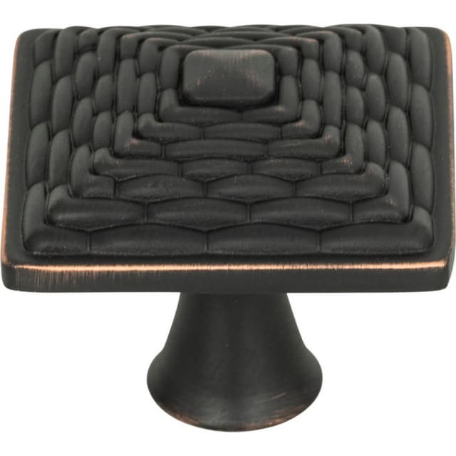 Top Knobs Mandalay Series 1-1/4 in (32 mm) L x 1-1/4 in (32 mm) W Venetian Bronze Knob, - 237-VB