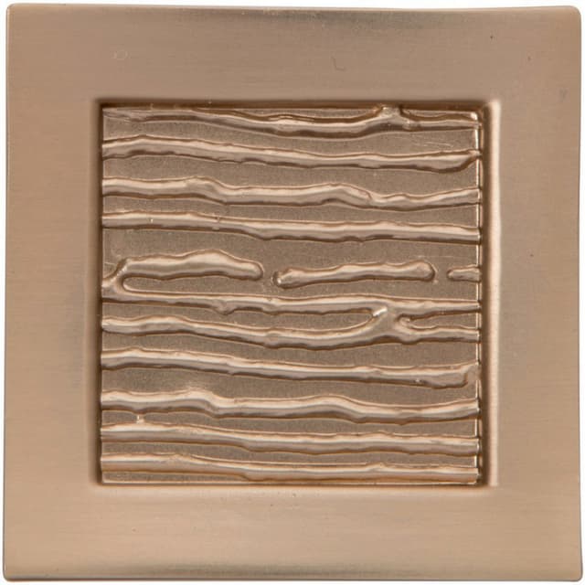 Top Knobs Primitive Series 1-1/2 in (38 mm) L x 1-1/2 in (38 mm) W Champagne Knob, - 270-CM