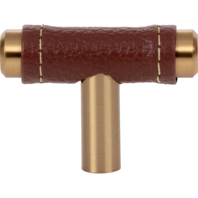 Top Knobs Zanzibar Series 1-7/8 in (48 mm) L x 9/16 in (14 mm) W Warm Brass Knob, - 288-OW-WB