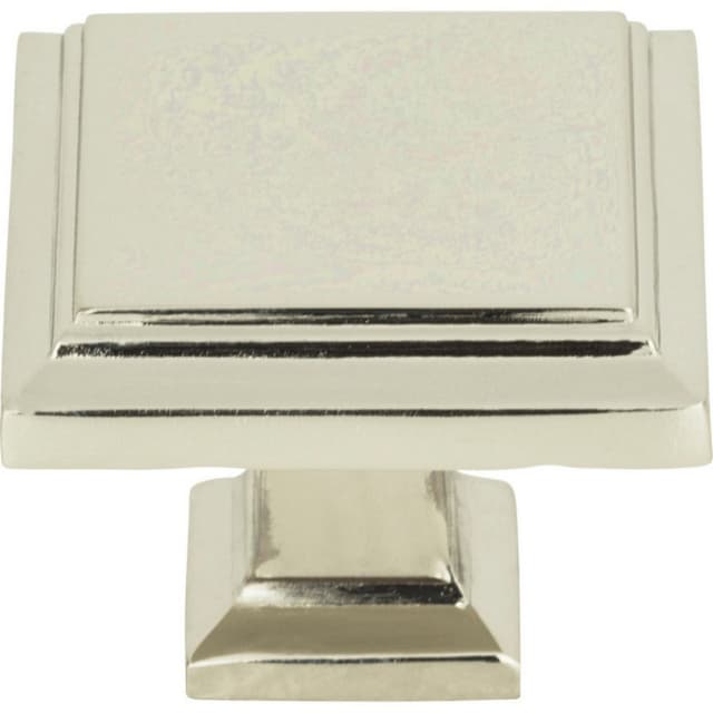 Top Knobs Sutton Place Series 1-1/4 in (32 mm) L x 1-1/4 in (32 mm) W Polished Nickel Knob, - 289-PN