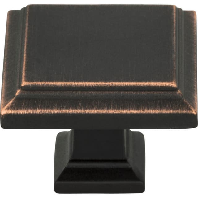 Top Knobs Sutton Place Series 1-1/4 in (32 mm) L x 1-1/4 in (32 mm) W Venetian Bronze Knob, - 289-VB